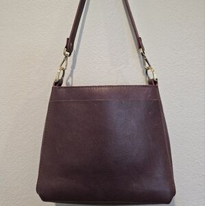 Portland Learher Goods Triangle Purse in Plum